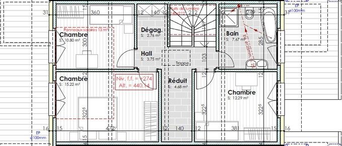 Plan Etage Villa Centre